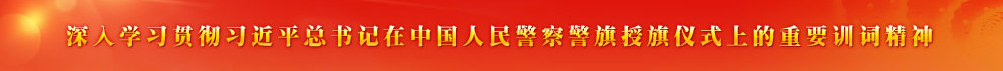 深入學習貫徹習近平總書記在中國人民警察警旗授旗儀式上的重要訓詞精神